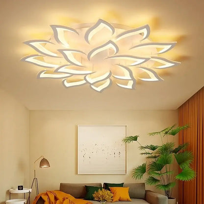 Plafonnier LED floral à intensité réglable - plafonnier LED dimmable
