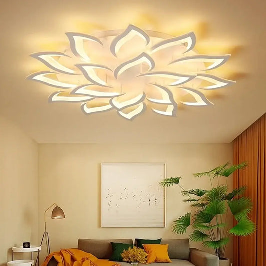Plafonnier LED floral à intensité réglable - plafonnier LED dimmable