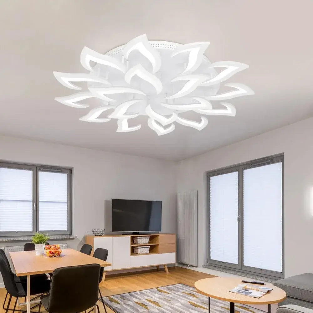 Plafonnier LED floral à intensité réglable - plafonnier LED dimmable