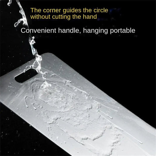 Planche à découper en acier inoxydable 316 – 29 × 20 cm – détail produit 2