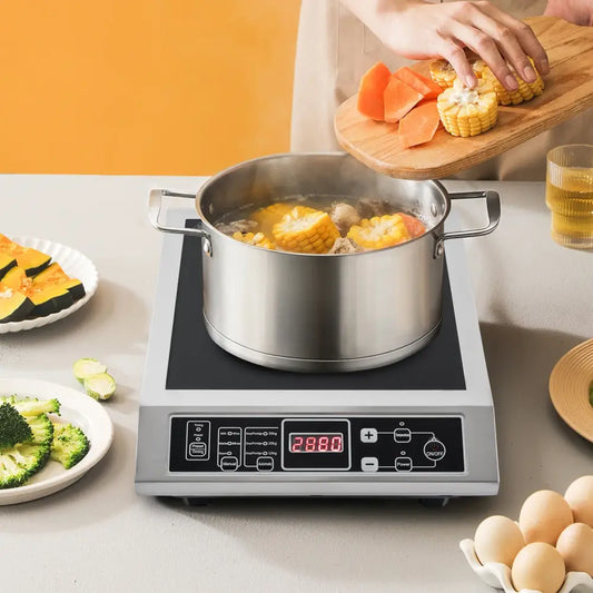 Plaque de Cuisson à Induction Portable 3,5 kW avec 8 Niveaux de Température