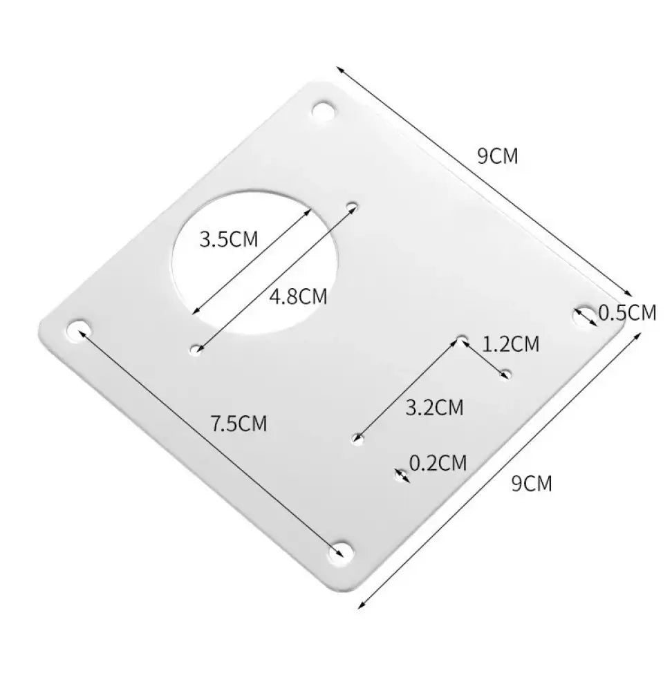Plaques de réparation pour charnières 35 mm – acier inoxydable - Plaques de réparation de charnière