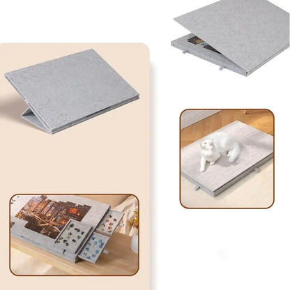 Plateau de puzzle inclinable avec 6 tiroirs – housse incluse – détail 5