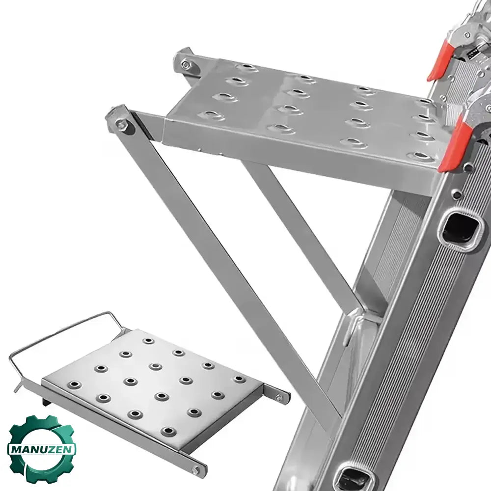 Plateforme pliable pour échelle – plateau aluminium 39,5 × 29 cm – vue principale