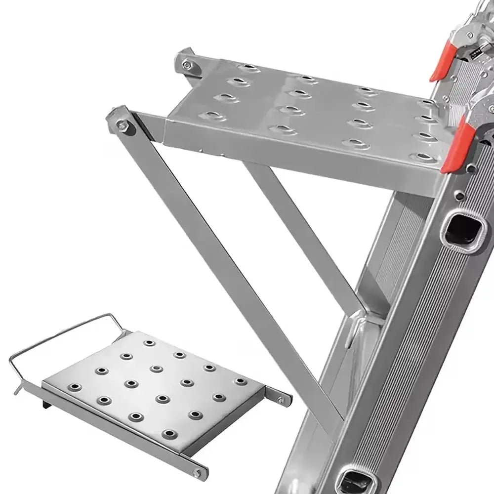 Plateforme pliable pour échelle – plateau aluminium 39,5 × 29 cm – détail 4