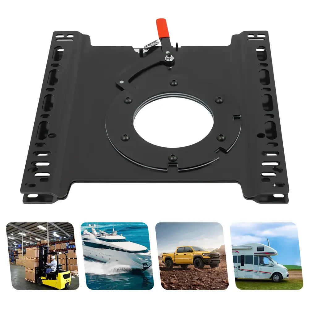 Platine pivotante de siège T5/T6 360° – acier 46,5 cm - Embase pivotante de siège