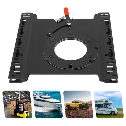 Platine pivotante de siège T5/T6 360° – acier 46,5 cm - Embase pivotante de siège