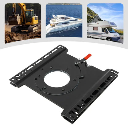 Platine pivotante de siège T5/T6 360° – acier 46,5 cm - Embase pivotante de siège