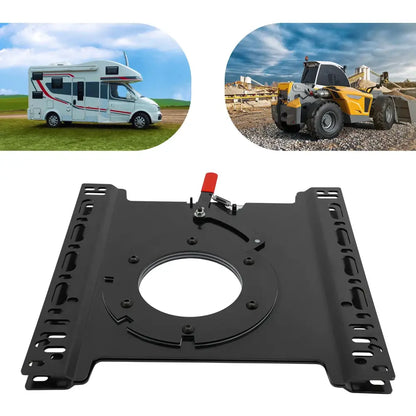 Platine pivotante de siège T5/T6 360° – acier 46,5 cm - Embase pivotante de siège