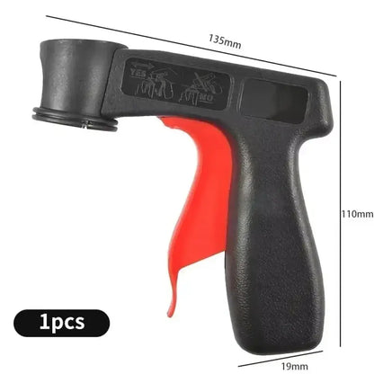 Poignée pistolet pour bombe aérosol – gâchette réutilisable - Orange-jaune / France - Poignée pour bombe aérosol