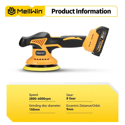 Polisseuse orbitale sans fil 150 mm – compatible Makita 18 V - Polisseuse orbitale sans fil