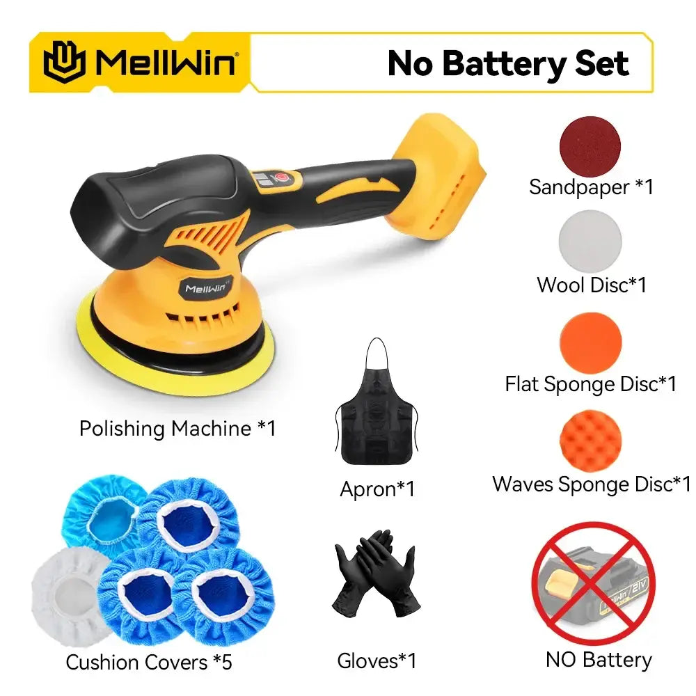Polisseuse orbitale sans fil 150 mm – compatible Makita 18 V - Sans batterie / France - Polisseuse orbitale sans fil