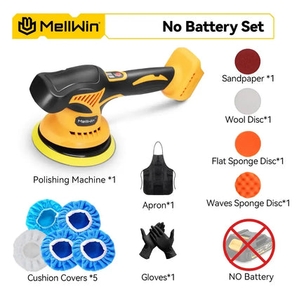 Polisseuse orbitale sans fil 150 mm – compatible Makita 18 V - Sans batterie / France - Polisseuse orbitale sans fil