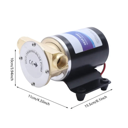 Pompe à eau auto amorçante pour irrigation agricole 12 V 120 W IP68 12 V France EU