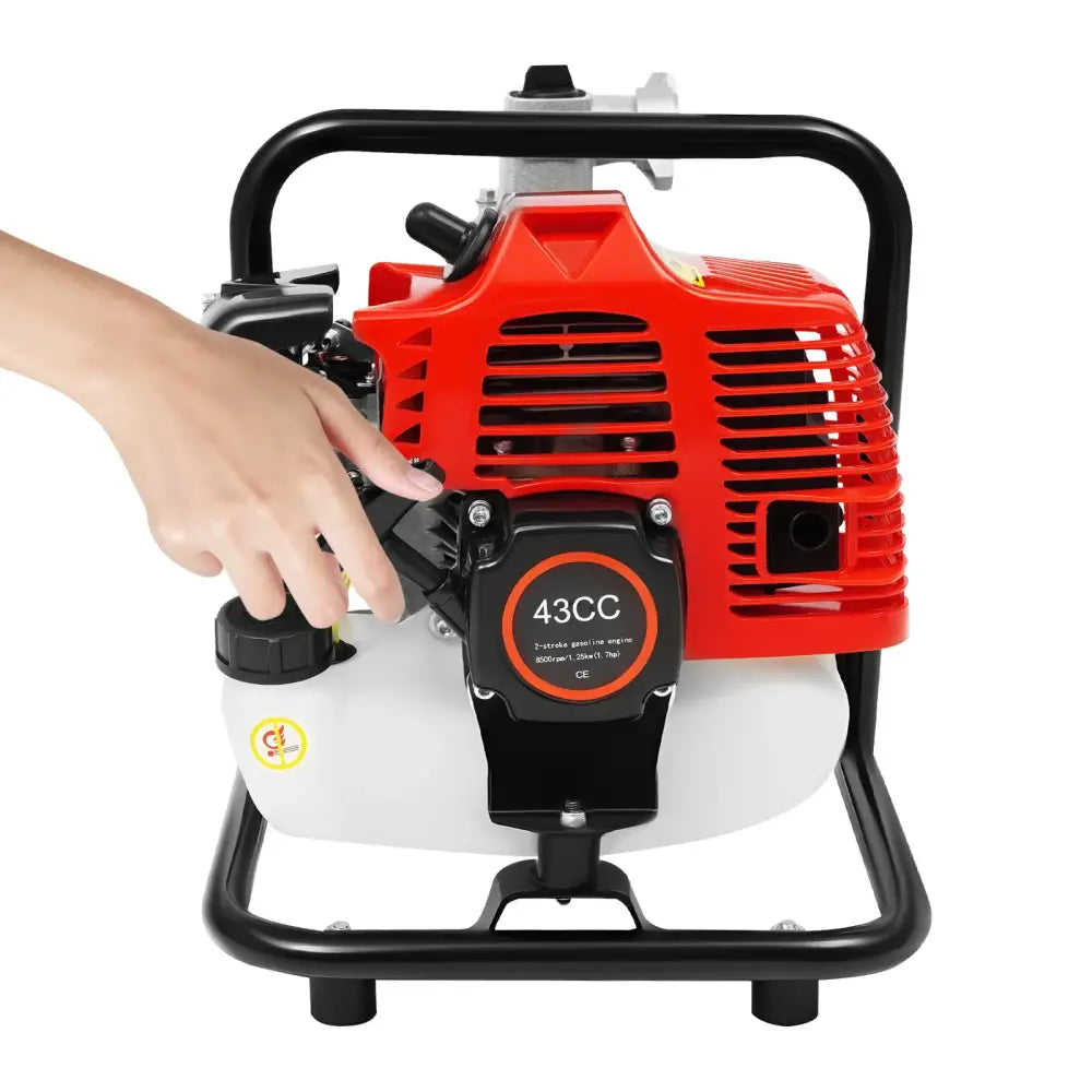 Pompe à eau thermique 43CC portable — raccord 1 pouce