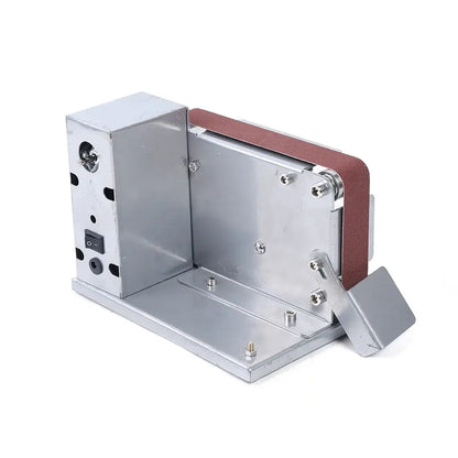 Ponceuse à bande 30 × 533 mm – table inclinable 7 vitesses - Argenté / Allemagne - ponceuse bande table inclinable