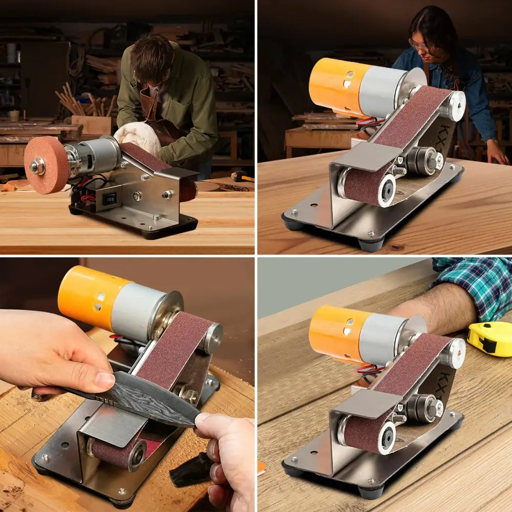 Ponceuse À Bande Électrique Mini 7 Vitesses Pour DIY Outil Polyvalent