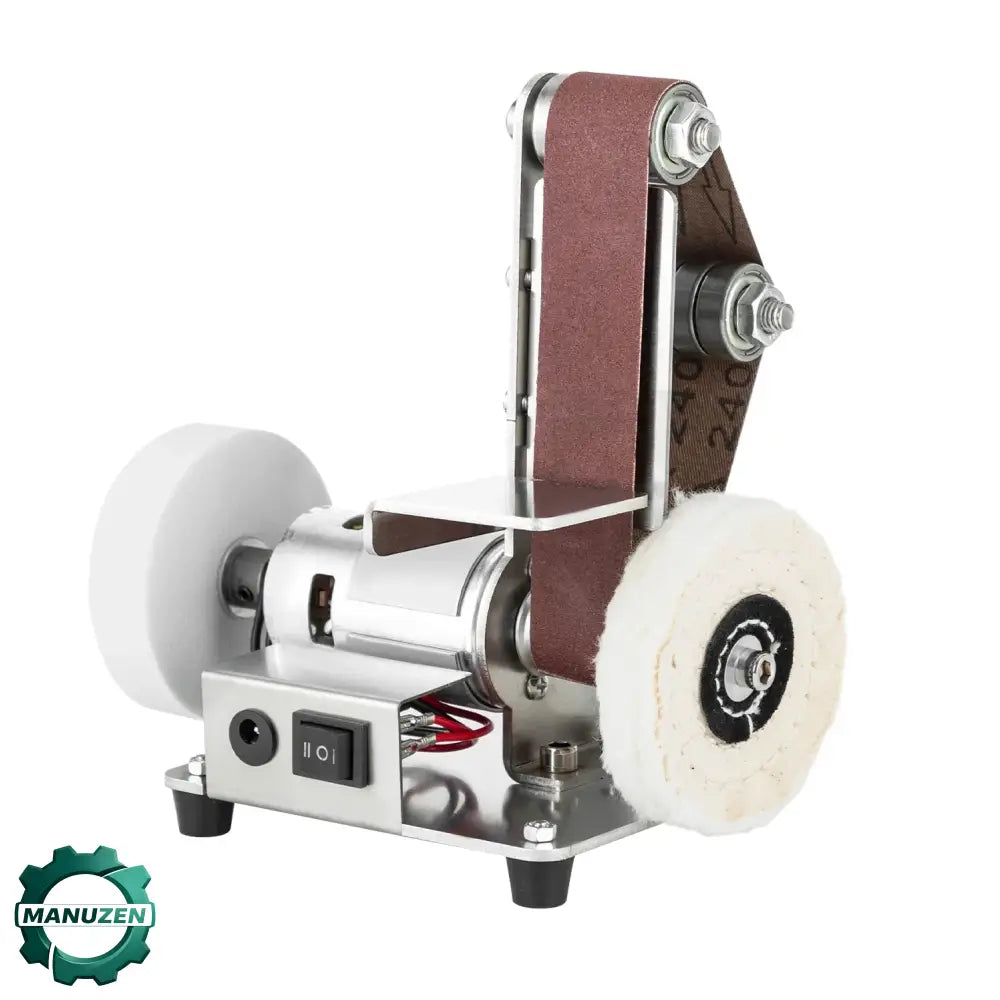 Ponceuse À Bande Mini Électrique 7 Vitesses Réglables Acier Inox 304