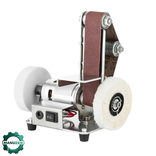 Ponceuse À Bande Mini Électrique 7 Vitesses Réglables Acier Inox 304