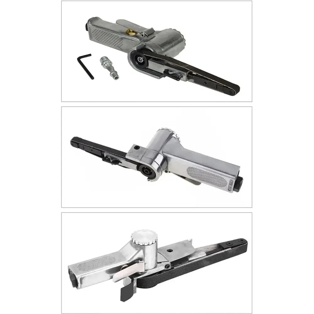 Ponceuse à bande pneumatique – 10 bandes abrasives - Depuis la Pologne - ponceuse bande pneumatique