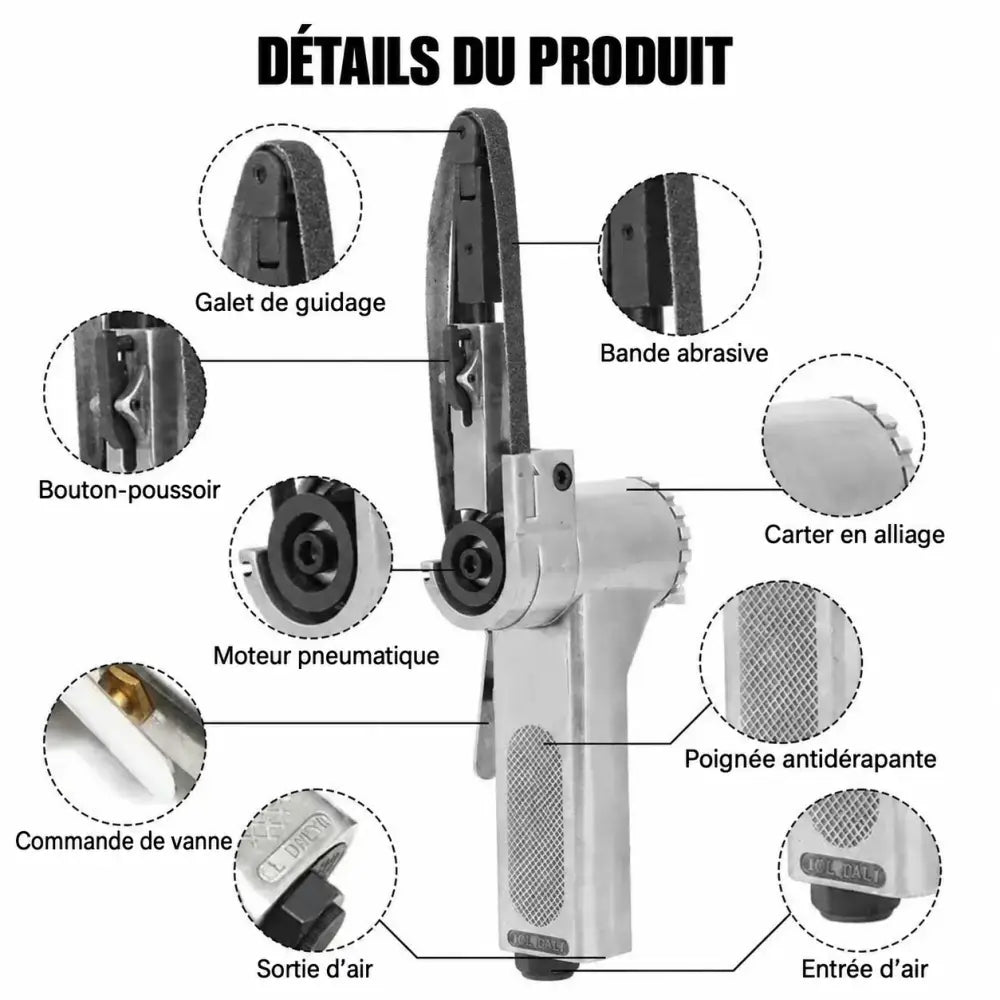 Ponceuse pneumatique – texte en français
