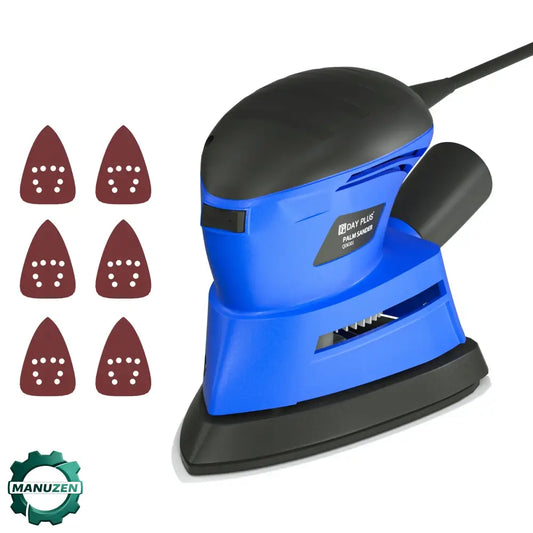 Ponceuse compacte 130 W – finition bois 6 abrasifs - Bleu / Allemagne - ponceuse compacte bois 130 W