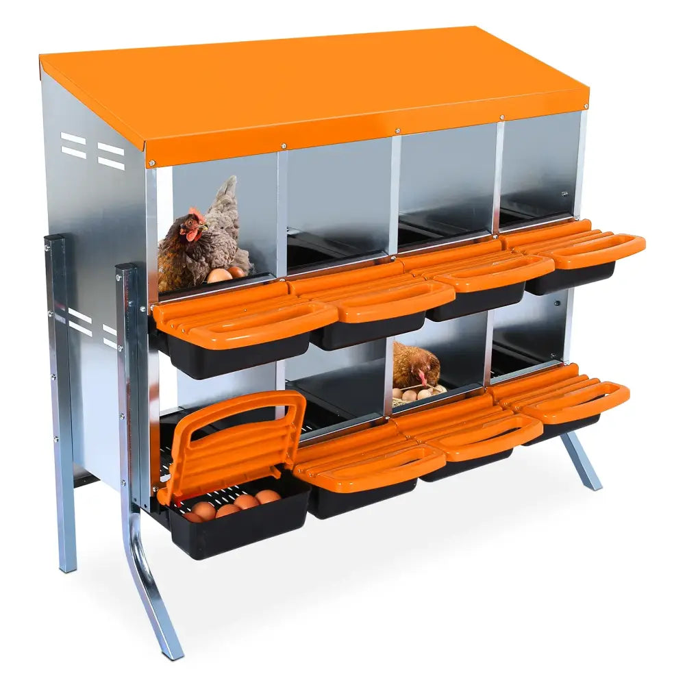 Pondoir collectif galvanisé pour poules – 6 à 10 cases – photo produit 4