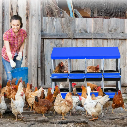 Pondoir collectif galvanisé pour poules – 6 à 10 cases – photo produit 2