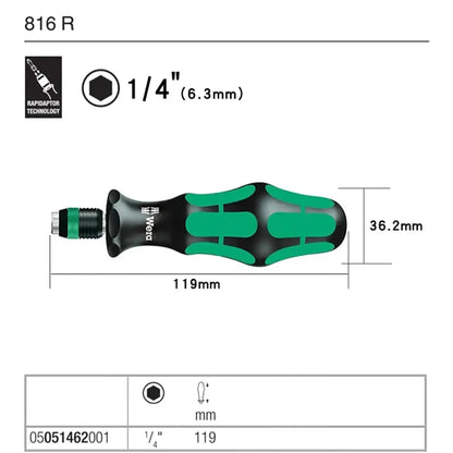 Porte-embout 1/4 pouce – modèles 813 et 816, cliquet ou ESD – 816R – 05051462001