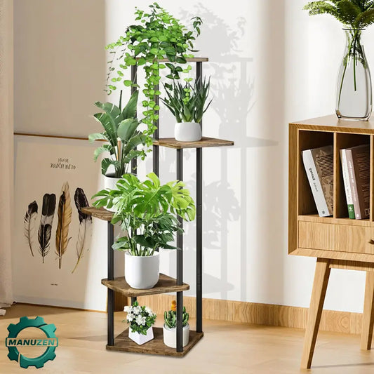 Porte-plantes à étages en métal – plusieurs coloris - porte plantes à étages métal