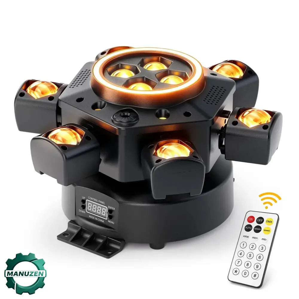 Projecteur LED mobile 6 bras 150 W RGBW – DMX - Allemagne / Prise européenne – 100–240 V - projecteur LED mobile 6 bras