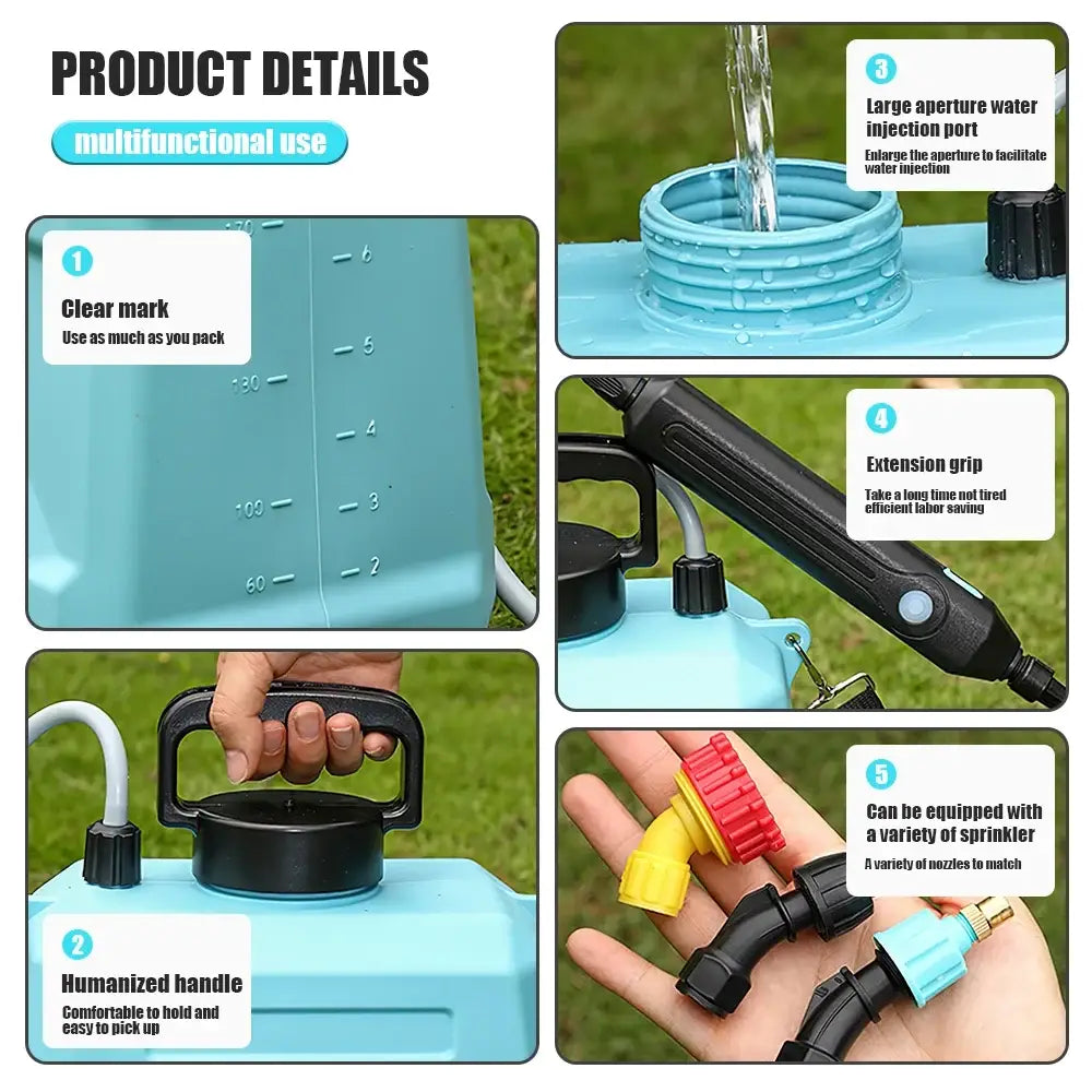 Pulvérisateur électrique de jardin 5 ou 8 L – rechargeable USB - Pulvérisateur électrique