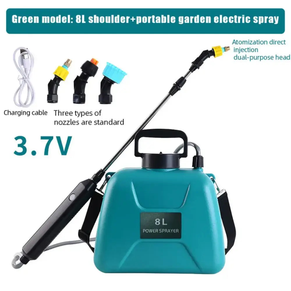 Pulvérisateur électrique de jardin 5 ou 8 L – rechargeable USB - 8 L / France - Pulvérisateur électrique