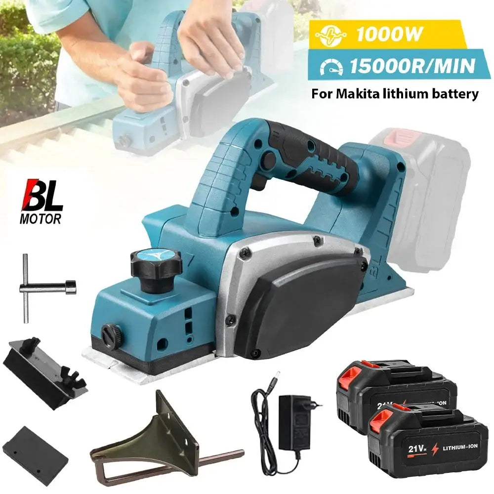Rabot électrique sans fil 15 000 tr/min – 2 batteries - Avec 2 batteries / Pologne - Rabot électrique sans fil