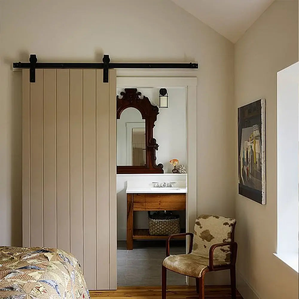 Rail Porte Coulissante 200 Cm Kit Quincaillerie Pour Porte Simple