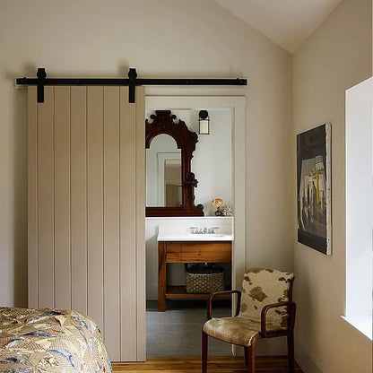 Rail Porte Coulissante 200 Cm Kit Quincaillerie Pour Porte Simple