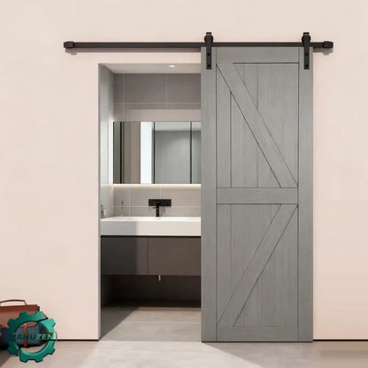 Rail Porte Coulissante 200 Cm Kit Quincaillerie Pour Porte Simple