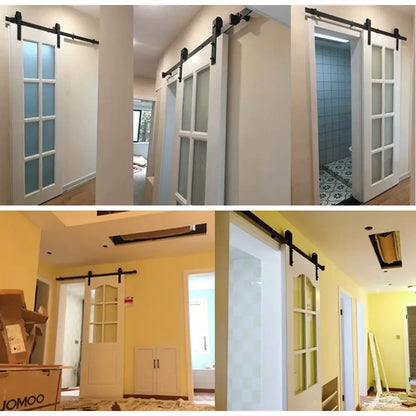 Rail Porte Coulissante 200 Cm Kit Quincaillerie Pour Porte Simple