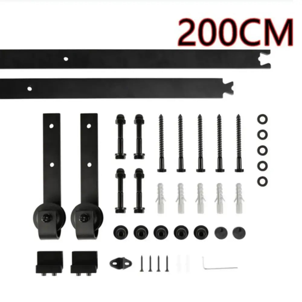 Rail Porte Coulissante 200 Cm Kit Quincaillerie Pour Porte Simple