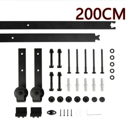 Rail Porte Coulissante 200 Cm Kit Quincaillerie Pour Porte Simple