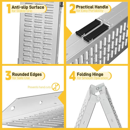 Rails de chargement pliables – paire pour matériel roulant - Pologne / Paire de 2 rampes - rails chargement pliables