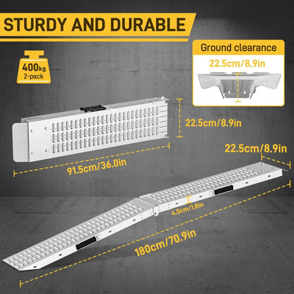 Rails de chargement pliables – paire pour matériel roulant - Pologne / Paire de 2 rampes - rails chargement pliables