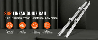 Rails De Guidage Linéaires SBR SBR12 SBR16 SBR20 SBR25 800 À 2200mm