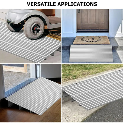 Rampe de seuil aluminium – hauteurs de 3 à 6 pouces - rampe seuil aluminium fauteuil roulant
