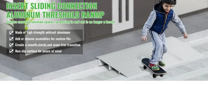 Rampe de seuil aluminium – hauteurs de 3 à 6 pouces - rampe seuil aluminium fauteuil roulant