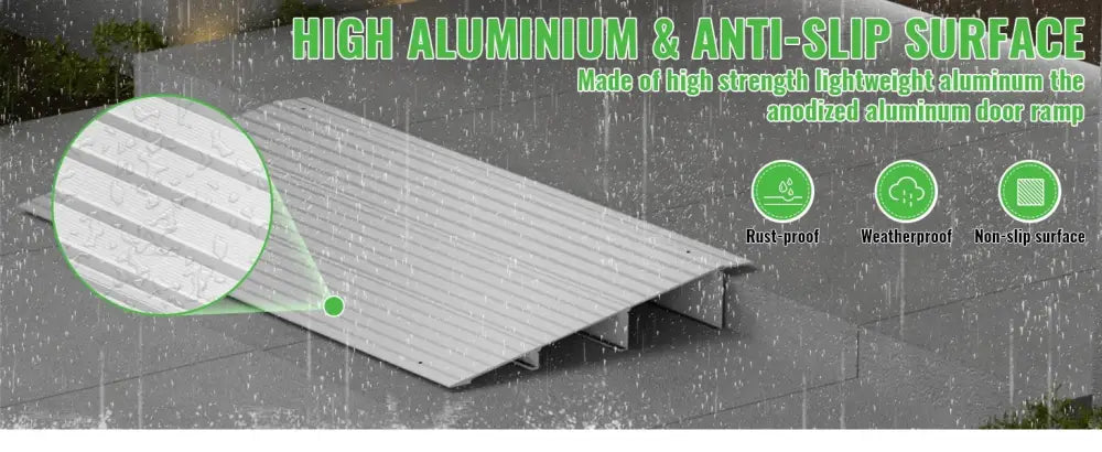 Rampe de seuil aluminium – hauteurs de 3 à 6 pouces - rampe seuil aluminium fauteuil roulant