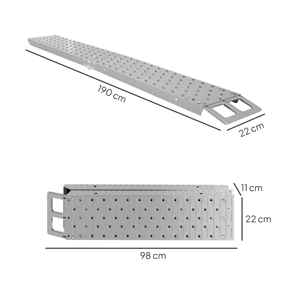 Rampe moto pliable 190 cm – acier galvanisé 230 kg - France - rampe moto pliable 190 cm