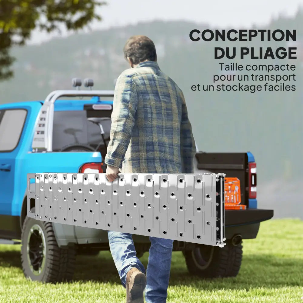 Rampe moto pliable 190 cm – acier galvanisé 230 kg - France - rampe moto pliable 190 cm