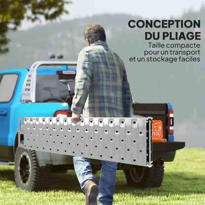 Rampe moto pliable 190 cm – acier galvanisé 230 kg - France - rampe moto pliable 190 cm