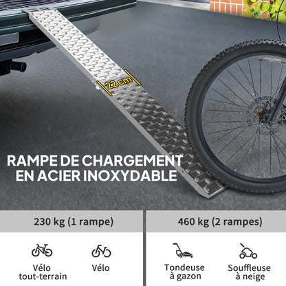 Rampe moto pliable 190 cm – acier galvanisé 230 kg - France - rampe moto pliable 190 cm